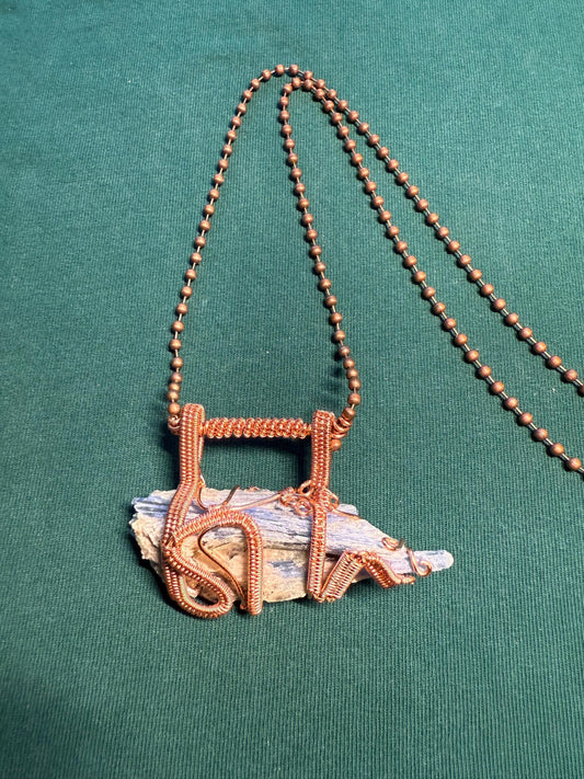 Blue Kyanite necklace